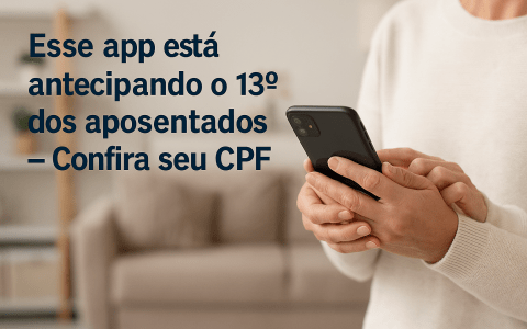 Antecipação 13º Aposentados: Passo a Passo no App INSS - Canal Tech